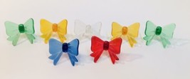 Vintage Ceramic Christmas Tree  Light Pegs Bulbs replacements Asst Colors BOWS - £7.97 GBP