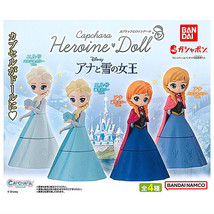 Disney Princess CapChara Frozen Heroine Doll Mini Figure - Elsa &amp; Anna - £15.17 GBP