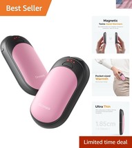 2-Pack Rechargeable Hand Warmers - Ideal for Camping, Skiing &amp; Winter Gifts - $40.50