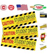 Caution Student Driver &amp; Screaming Parent Reflective Magnet - 3 for Car ... - $26.56 CAD