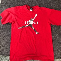 Air Jordan Mens Shirt Red Size Small Jumpman Basketball Tee Short Sleeve - $12.50
