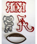 University Of Alabama Big Al RTR Football Set Of 4 Cookie Cutters USA PR... - $223.99 MXN