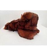 Graze Floppy Floopy Teddy Bear Plush Stuffed Animal Dark Brown Red Bow  - £23.31 GBP