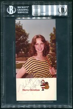 Jaclyn Smith Signed Vintage Photo Christmas Card Charlie&#39;s Angels Kelly Bas - £99.76 GBP