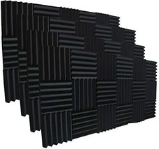 48 Acoustic Foam Panel Wedge Studio Soundproofing Wall Tiles 12&quot; X 12&quot; X 2&quot; - £61.62 GBP