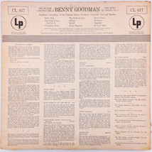 Benny Goodman – The King Of Swing Vol. 1 - 1937-38 Jazz Concert No. 2 LP CL-817 - £2.85 GBP