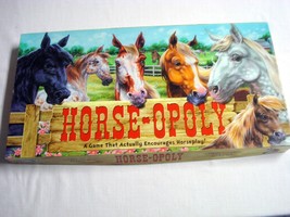 Complete Never Played Horse-Opoly  Game A Property Trading Game Late For the Sky - $9.99