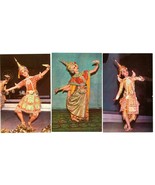 3 Color Postcards Thailand Thai Classical Dance Pose Unposted - £3.93 GBP