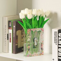 Book Vase, Acrylic Book Vase For Flowers, Book Flower Vase, Clear Book Vase,, Sg - $31.93