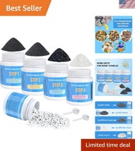 Complete Rock Tumbling Media Pack with 4 Pounds of Polishing Grits and P... - $791.54 MXN