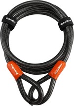 ValueMax Bike Lock Cable 7FT Braided Steel Cable PVC Double Looped End D... - £31.45 GBP