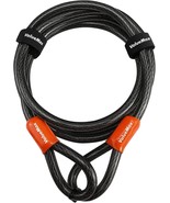 ValueMax Bike Lock Cable 7FT Braided Steel Cable PVC Double Looped End D... - £31.62 GBP