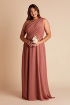 KIRA DRESS CHIFFON DESERT ROSE Curve 1X New NWT Bridesmaid Wedding No Slit - €34,26 EUR