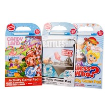 Hasbro Gaming Activity Game Pad Set Magic Reveal Candy Land Battleship Guess Who - £17.23 GBP