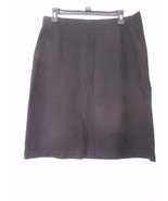  J. Crew Size 10 Black Knit  unlined zip back Skirt - $59.98