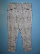 Ladies Renuar Black&amp;White Patterned Pants 12 - £8.78 GBP