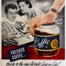 1947 Duraglas Coffee Jars Advertisement Vacuum Seal Storage Vintage DWWW8 - $24.99
