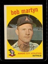 Vintage Baseball Trading Card Topps 1959 #41 Bob Martyn Kansas City A&#39;s Of Wb - £9.99 GBP