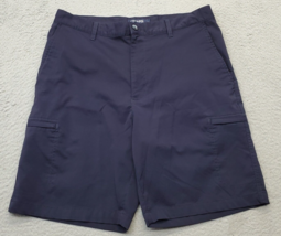 Chaps Golf Shorts Mens Size 34 Navy Flat Front Cargo Pocket Performance ... - $20.22