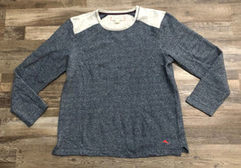 Tommy Bahama Mens XL Blue &amp; Gray Crewneck Long Sleeve Sweater - £18.12 GBP