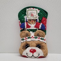 Vintage Teddy Bear 3D Christmas Holiday Oven Mitt Pot Holder - New - $274.93 MXN
