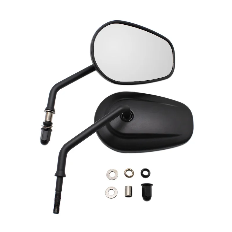2Pcs/Pair 8mm Aluminum Motorcycle Rearview Mirror Scooter E-Bike Rear View - £38.53 GBP