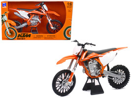 2018 KTM 450 SX-F Dirt Bike Motorcycle Orange and White 1/6 Diecast Mode... - $67.69