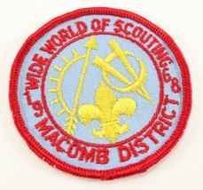 Vintage 1968 Wide World Macomb District Boy Scouts America BSA Camp Patch - £9.19 GBP