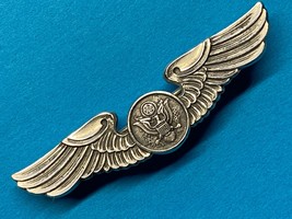 WWII, ARMY AIR FORCE, AAF, AIRCREW, WING, PINBACK, STERLING, 2-INCH, BAL... - £33.85 GBP