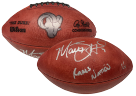 Matthew Stafford Autographed &quot;Rams Nation&quot; Metallic Football Fanatics LE... - £929.50 GBP