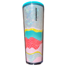 Starbucks 2020 Pastel Wave Iridescent Venti Tumbler Spring Multicolor 24 oz - £18.64 GBP