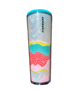Starbucks 2020 Pastel Wave Iridescent Venti Tumbler Spring Multicolor 24 oz - £18.60 GBP