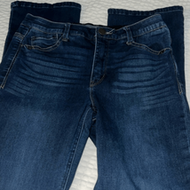 Wit &amp; Wisdom ad solution mini boot dark denim jeans, size 4P - $34.30