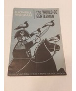 Showbill Program The Would Be Gentleman Budd Schulberg 1960 - $6.71 CAD