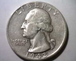 1942-S Washington Quarter Extra Fine+ Xf+ Extremely Fine+ Ef+ Nice Original Coin - $16.00