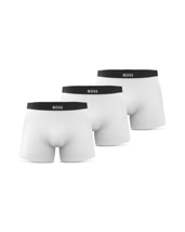 Hugo Boss Men's 3-Pk Boss One Cotton Stretch Logo Boxer Briefs White-Sma... - $24.99