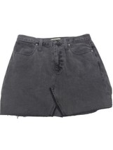 Madewell Women&#39;s Black Cotton 5-Pockets Mini Rigid Denim Jean Skirt Size 31 NWT - £7.50 GBP