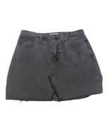 Madewell Women&#39;s Black Cotton 5-Pockets Mini Rigid Denim Jean Skirt Size... - £7.43 GBP