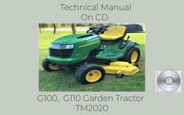John Deere G100 G110 Garden Tractor Technical Manual TM2020 - £18.51 GBP
