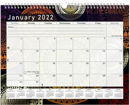 2021 - 2022 Monthly Spiral-Bound Wall / Desk Calendar - 16 Months (Edition #012) - £10.71 GBP