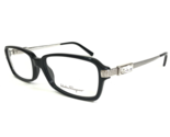 Salvatore Ferragamo Eyeglasses Frames 2651-B 101 Black Silver Crystals 5... - $65.36