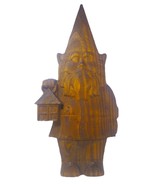 Wooden Garden Gnome - $1,064.85 MXN