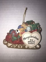 Christmas Ornaments Merry Christmas To A Special Sister Vintage 1999 - $5.54