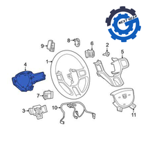 New OEM Mopar Back Steering Wheel Cover 2013-2022 RAM 1500 2500 3500 5NN... - $56.06