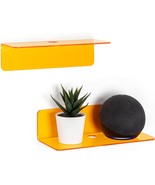 Small Acrylic Floating Wall Shelves Set Of 2, Flexible Use Of Wall Space... - $44.92