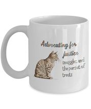 Lawyer Cat Mug, Lawyer Gift, Advocating For Justice, Lawyer Mug, Gift Fo... - $18.57+