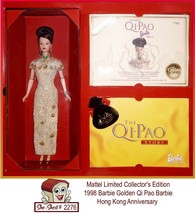 Golden Qi Pao Barbie 20649 Hong Kong Anniversary Vintage 1998 Mattel Barbie - £93.83 GBP
