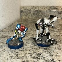 Metroid Dread Amiibo E.M.M.I. &amp; Blue Samus LOOSE Nintendo Figures D4 - $13.66