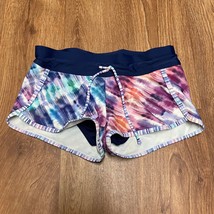 Athleta Girl Boyshort Swim Bottoms Tie Dye Print Lined Size 8-10 Medium ... - $21.78