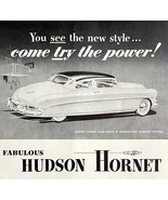 Hudson Hornet Club Coupe Advertisement 1953 Automobilia Classic Car LGBinAd - €34,24 EUR